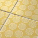Azulejos Adhesivos Boho - círculos sol amarillo - lote de 12