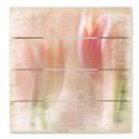Cuadro de madera Westum - Tulipanes tímidos - 40x41,5 cm
