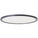 Aufbaupaneel Claire, schwarz, Ø 42 cm, Innenleuchte, Neutralweiß
