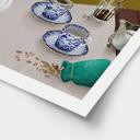 Póster pausa para el té con porcelana azul - Goed Blauw