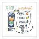 Poster - Before Workout - carré