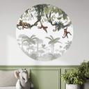 Vinilo decorativo para habitación infantil Kikki Belle - Cheeky monkeys - Round