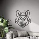 Muursticker Origami Wolf