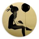 Alu-Dibond Ireland goud effect - No such thing as nothing - Rond