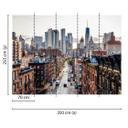 non-woven tapet New York Views New York fototapet Designwalls i brun og grå 