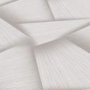 Papel pintado no tejido con formas geométricas y efecto metálico en color crema