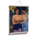 Póster Gauguin - Dos mujeres de Tahití