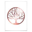 Plakat - Livet træ - Rosegold optik