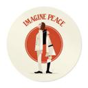 Póster Imagina la Paz - Dos por la Paz y la Esperanza - Retrodrome - Redondo