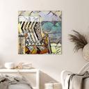 Lienzo Zamart - Kandinsky encuentra Warnemünde - Cuadrado