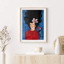 Póster mujer con guiño - Hülya