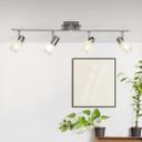 Spotrohr Lana, metallic, 4, 17 x 79 cm, Glas Strahler
