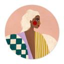 Póster Mujer en Muestra: Un Icono Moderno - Müller - Redondo