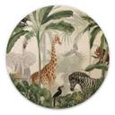 Cuadro de madera Kikki Belle - Jungle Jive - Redondo
