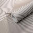 Non-woven tapet med grafiske mønstre og metallisk effekt i taupe