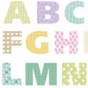 Wallsticker - Alfabet, geometrisk