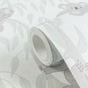 Papel pintado Koala azul claro gris - papel pintado infantil con koalas y ramas