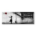 Akrylbillede Banksy - Pige med ballon - Panorama