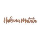 Træbogstaver Mahogni - Hakuna Matata (2-delt)