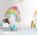 børnehavetapet farverigt hvidt - non-woven tapet kunst til børn Livingwalls - mat og glat