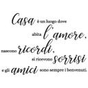 Muursticker Casa e un luogo dove abita l'amore