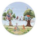 Tableau sur alu-Dibond rond Oliver Robins - Fête dans la cabane dans les arbres