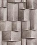 Non-woven tapet med træmotiver geometrisk brun 3D-look