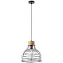 Pendelleuchte Annelie, braun, 135 x 35 cm, Holz Pendellampe