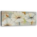 Canvasbillede, Tre blomster og en knop