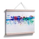 Póster Bleichner - El horizonte de Berlín en acuarela