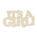 Decoración en madera de álamo - It's a Girl