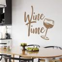 Muursticker Wine Time