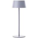 Tischleuchte Outy, grau, 12,5 x 30 cm, Metall Outdoor Tischleuchte