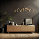 Decoración en madera puzzle montaña - MDF naturaleza