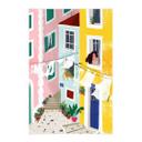 Póster de tela ilustración casas de verano - Tomljanovic