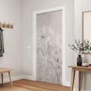 Deurfolie wilde bloemenweide met vlinders in Scandinavisch design - Ms Tiff