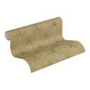 Livingwalls Fleecetapet, New Walls 50'er glam Art Deco Tapet Beige, Brun, Metallic