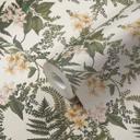 plantetapet med blomster grågrøn - non-woven tapet med blomstermotiver
