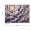 Nature cactus plant tapet i lilla-grå - non-woven tapet Designwalls 2 - 2,55 x 3,5 m