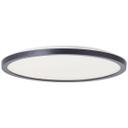 Aufbaupaneel Claire, schwarz, Ø 29,4 cm, Innenleuchte, Warmweiß
