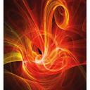 Fototapet Chaos Ray rot - 240x260 cm