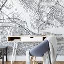 Fototapet - Kort over Amsterdam