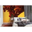 non-woven tapet AbstractArt fototapet Designwalls i orange og gul 