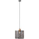 Pendelleuchte Moritz, braun, 120 x 29 cm, Metall Hängelampe