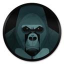 Plakat Gorilla - Braun