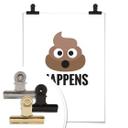 Póster - Emojione - Shit happens