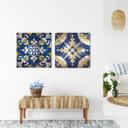 Lienzo Azulejo portugués - Cuadrado