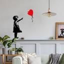 Sticker Mural Banksy - Girl with the Red Balloon