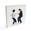 Billede af træ til at sætte op - Tohmé - Pulp Fiction - 15x15 cm