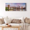 Lienzo Colombo - Manhattan Skyline y el puente de Brooklyn - Panorama